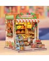 MINIATURE HOUSE - DIY- L'Epicerie Verte - 301pc + Eclairage LED - vue de profil