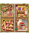 MINIATURE HOUSE - DIY- L'Epicerie Verte - 301pc + Eclairage LED - vue de detail