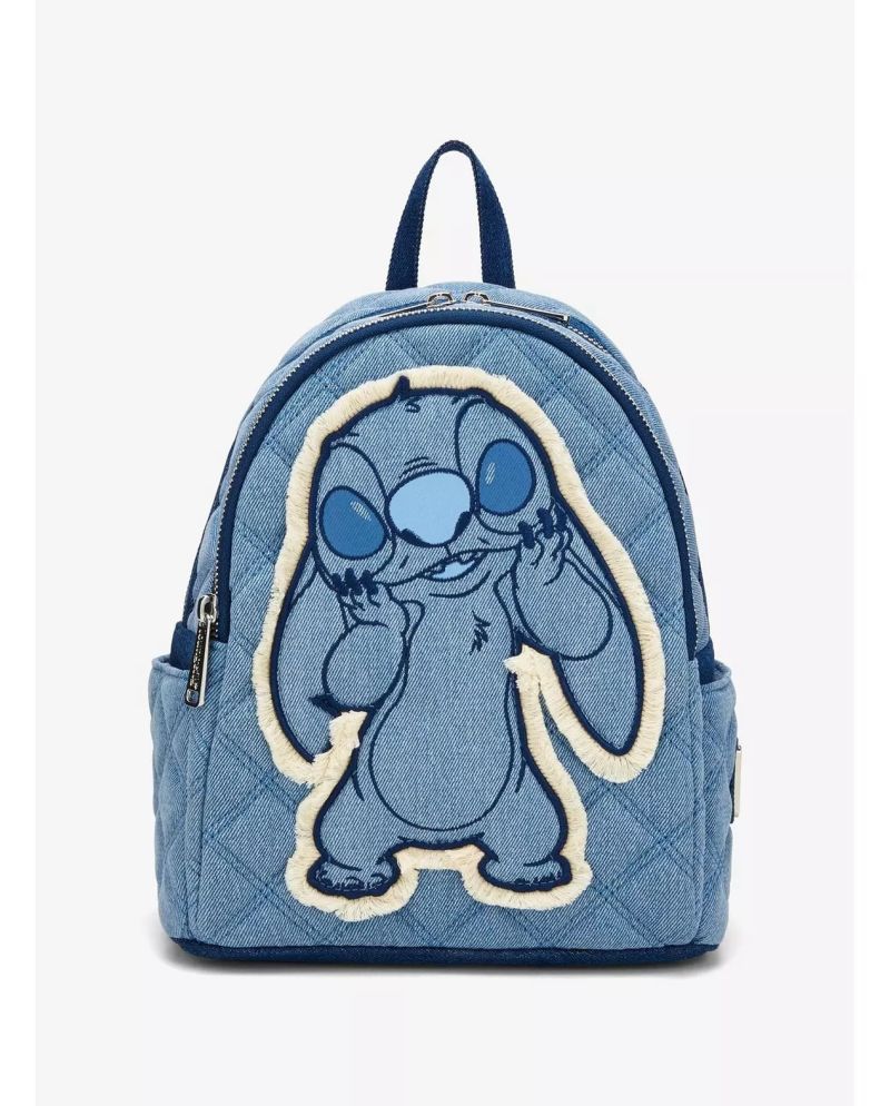 DISNEY - Stitch "Denim" - Mini Sac à Dos Loungefly 'Exclusive' - vue principale