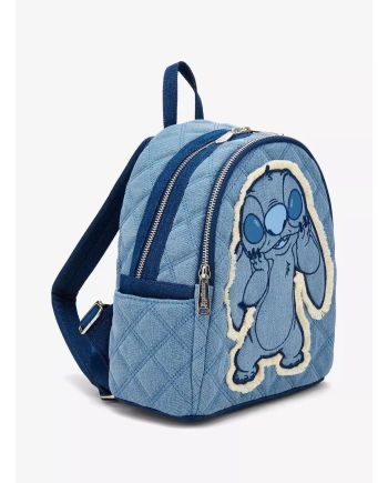 DISNEY - Stitch "Denim" - Mini Sac à Dos Loungefly 'Exclusive' - vue de face