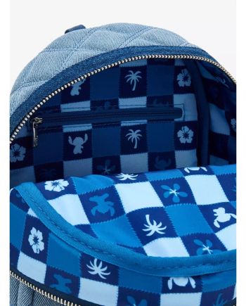 DISNEY - Stitch "Denim" - Mini Sac à Dos Loungefly 'Exclusive' - vue de dos