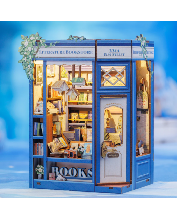 BOOK NOOK KIT - DIY- Librairie Littéraire - 186pc + Eclairage LED - vue principale