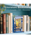 BOOK NOOK KIT - DIY- Librairie Littéraire - 186pc + Eclairage LED - vue de face
