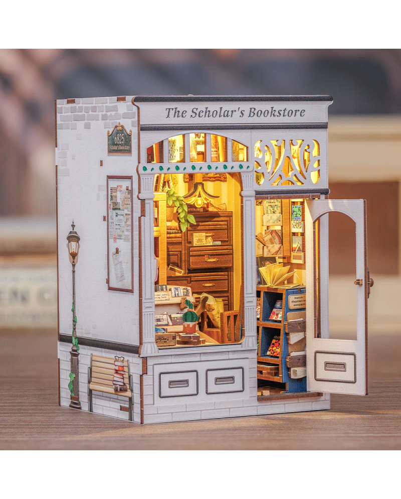 BOOK NOOK KIT - DIY- Librairie Scolaire - 168pc + Eclairage LED - vue principale