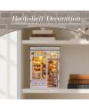 BOOK NOOK KIT - DIY- Librairie Scolaire - 168pc + Eclairage LED - vue de face