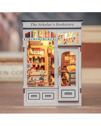 BOOK NOOK KIT - DIY- Librairie Scolaire - 168pc + Eclairage LED - vue de dos