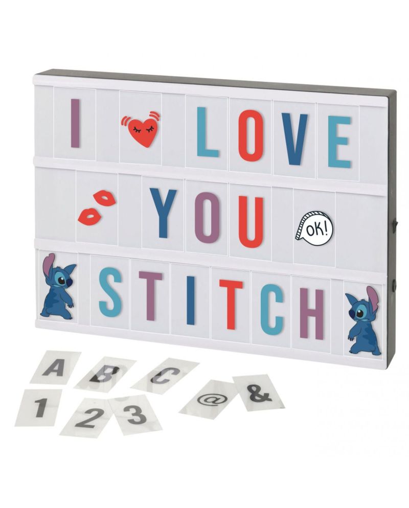 STITCH - Boite Lumineuse à Message avec 384 lettres + Télécommande - vue principale