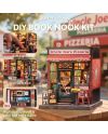 MINIATURE HOUSE - DIY- Pizzeria d'Oncle Joe - 236pc + Eclairage LED - vue de dos