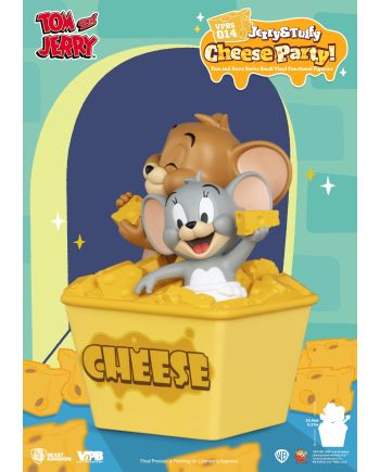 TOM & JERRY - "Jerry & Tuffy Cheese Party" - Tirelire 23.4cm - vue de face
