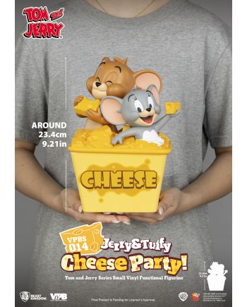 TOM & JERRY - "Jerry & Tuffy Cheese Party" - Tirelire 23.4cm - vue du packaging