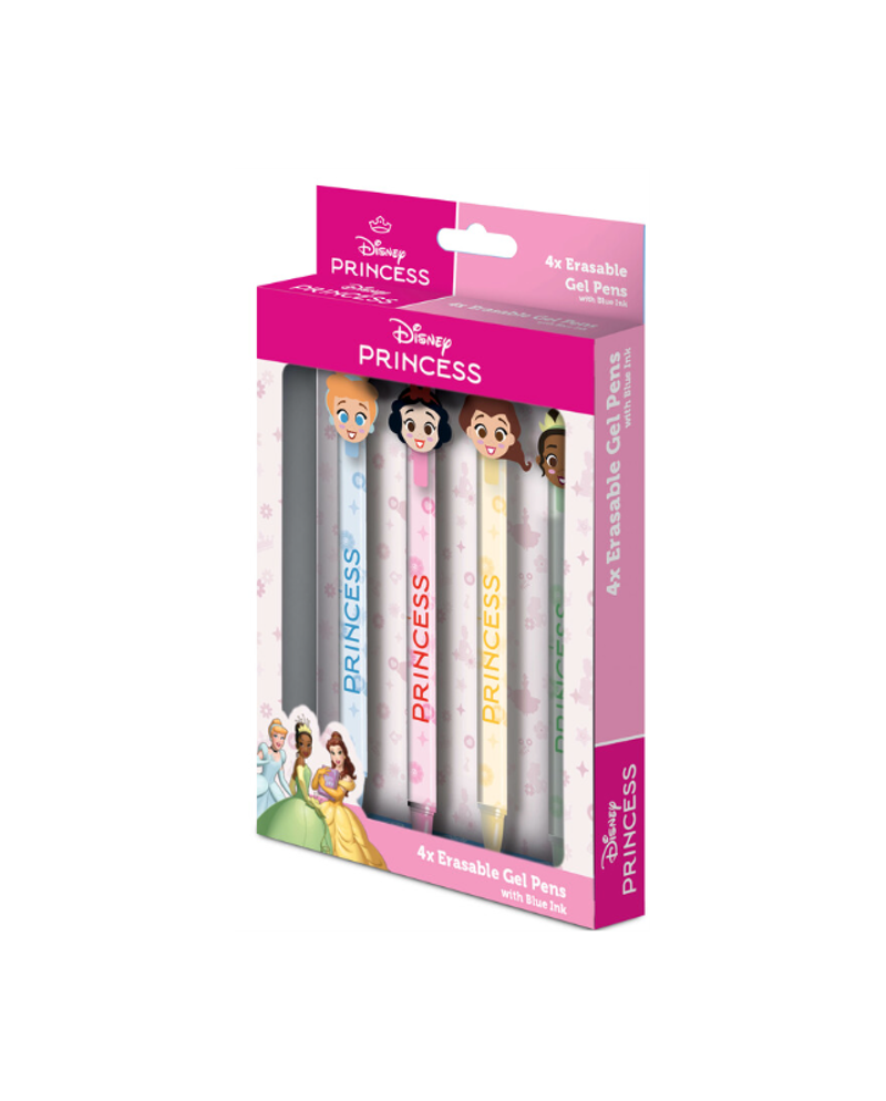 PRINCESSES - 4 Stylos à Gel Effaçable + Head Topper - vue principale