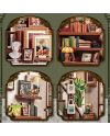MINIATURE HOUSE - DIY- Galerie Librairie - 246pc + Eclairage LED - vue de detail