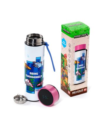 MINECRAFT - Axolotl -Bouteille Hot & Cold Isotherme+Thermomètre 450 ml - vue principale