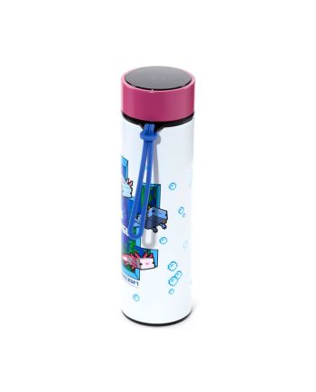 MINECRAFT - Axolotl -Bouteille Hot & Cold Isotherme+Thermomètre 450 ml - vue de profil