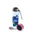 MINECRAFT - Axolotl -Bouteille Hot & Cold Isotherme+Thermomètre 450 ml - vue de dos