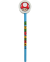 SUPER MARIO - Set de 2 Crayons avec Gomme - vue de face