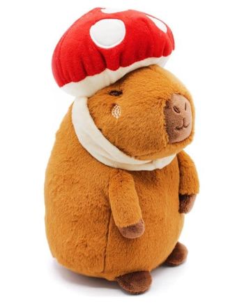 HUG A CAPYBARA - Capybara Champignon - Peluche 23cm - vue principale