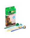 MINECRAFT - Chibi - Set de 4 Stylos à Gel Effaçable Head Topper - vue principale