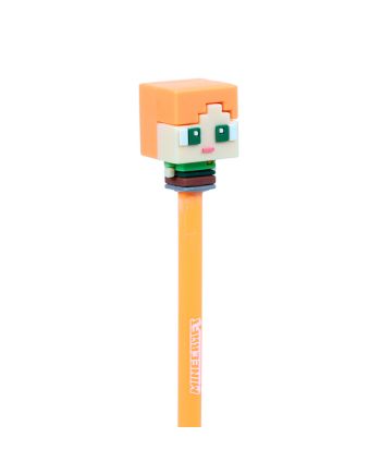 MINECRAFT - Chibi - Set de 4 Stylos à Gel Effaçable Head Topper - vue du packaging