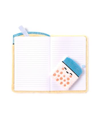 KAWAII - Boba le Bubble Tea - Notebook Pelucheux Premium + 1 Mini - vue de face