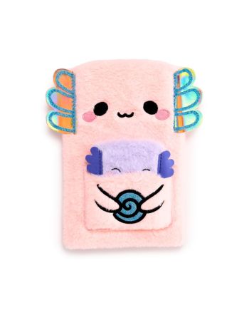 KAWAII - Maddie l'Axolotl - Notebook Pelucheux Premium + 1 Mini - vue principale