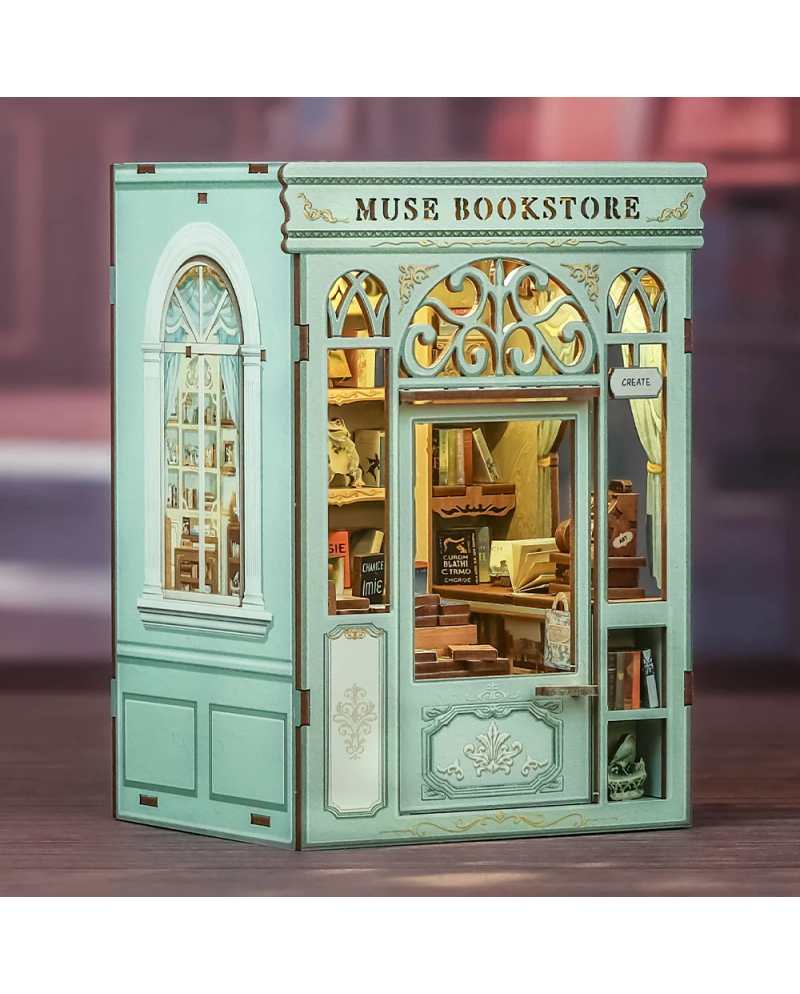 BOOK NOOK KIT - DIY- Librairie Muse - 201pc + LED Light - vue principale
