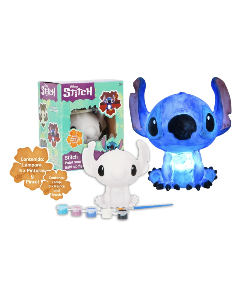 STITCH - Lampe 3D à Peindre 17cm - vue principale
