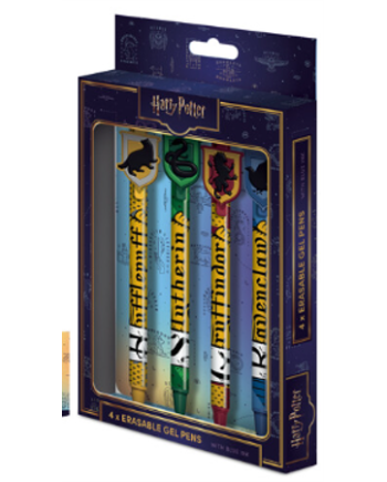 HARRY POTTER - 4 Stylos à Gel Effaçable + Head Topper - vue principale
