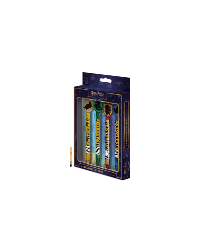 HARRY POTTER - 4 Stylos à Gel Effaçable + Head Topper - vue principale