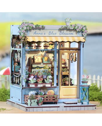 MINIATURE HOUSE - DIY- La Fleur Bleue d'Anna - 255pc + Eclairage LED - vue principale