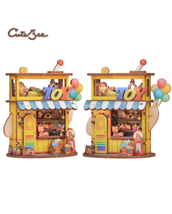 TALEBOX CORNER - Mini House Kit - Magasin de Jouets - 56pc - vue de face