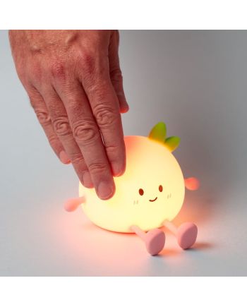 KAWAII - Pêche - Lampe Rechargeable & Support Téléphone 12cm - vue de profil