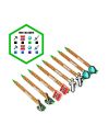 MINECRAFT - Outils - Set de 8 Stylos à Gel Effaçable Head Topper - vue de face
