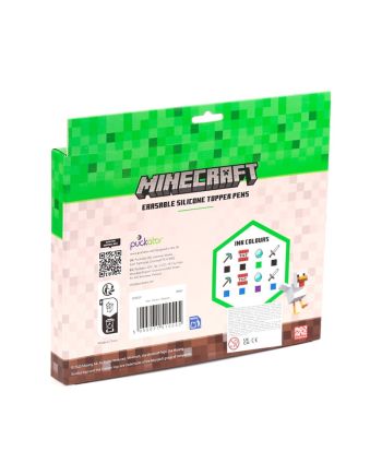MINECRAFT - Outils - Set de 8 Stylos à Gel Effaçable Head Topper - vue de detail