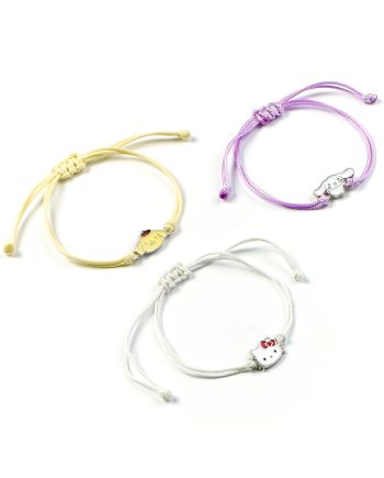 HELLO KITTY & Friends - Set de 3 Bracelets de l'Amitité - vue de face