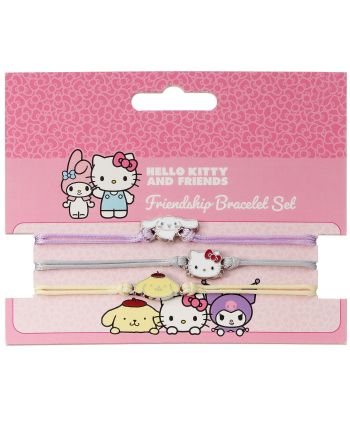 HELLO KITTY & Friends - Set de 3 Bracelets de l'Amitité - vue de profil