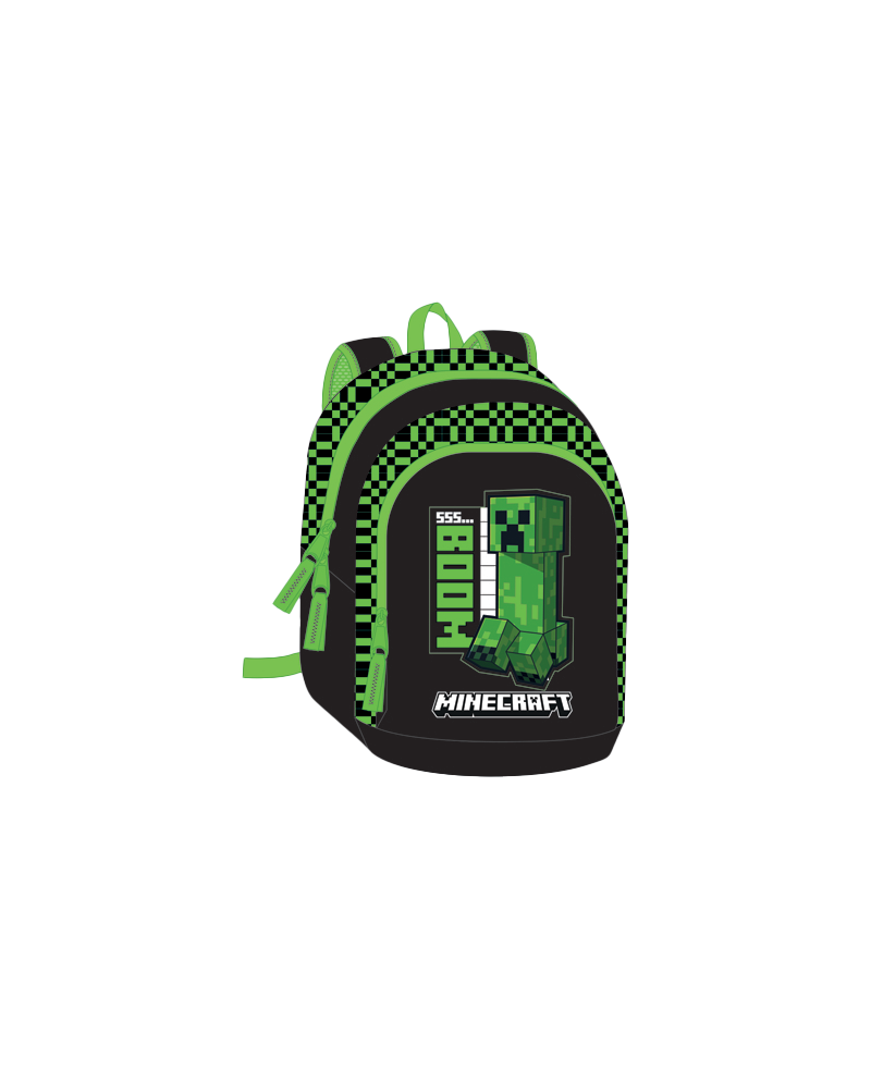 MINECRAFT - Boom - Sac à Dos 2 Compartiments '38x28x16cm' - vue principale