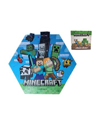 MINECRAFT - Puzzle en bois 130pc - vue principale