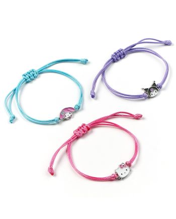 HELLO KITTY & Friends - Set de 3 Bracelets de l'Amitité - vue de face