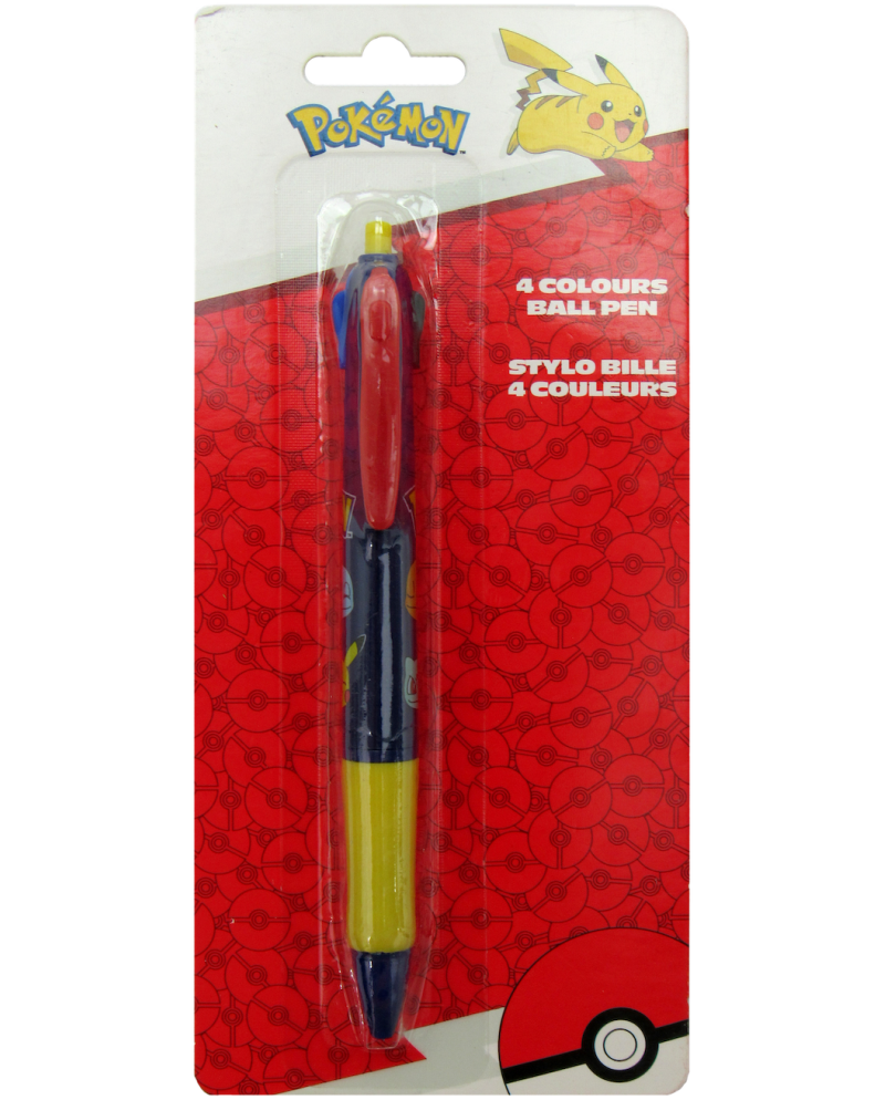 POKEMON - Pikachu - Stylo-bille 4 Couleurs - vue principale