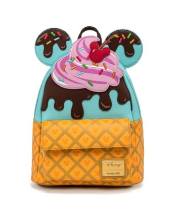 DISNEY - Mickey & Minnie Ice Cream - Backpack s LoungeFly '23x25x10'