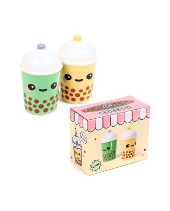 KAWAII - Boba le Bubble Tea - Set Salière et Poivrière - vue de face
