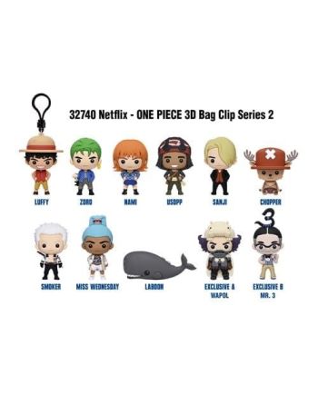 ONE PIECE NETFLIX - Series 2 - 3D Foam Bag Clip (Display 24 Pcs) - vue principale