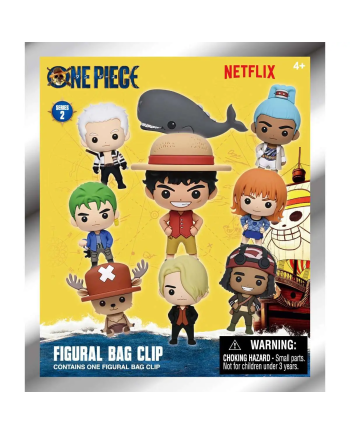 ONE PIECE NETFLIX - Series 2 - 3D Foam Bag Clip (Display 24 Pcs) - vue de face