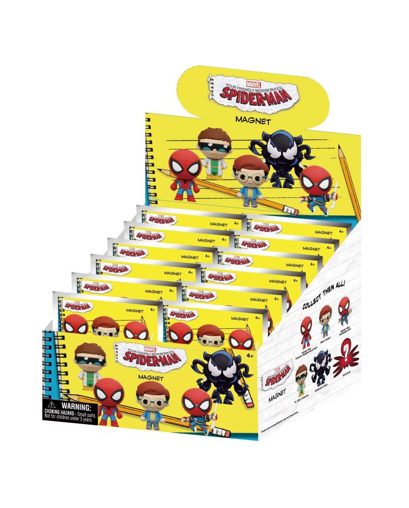 SPIDER-MAN - Series 1 - 3D Foam Magnets in blind bags (Display 12 Pcs) - vue principale