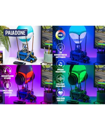 FORNITE - Battle Bus - Lampe Diorama 31cm - vue de profil