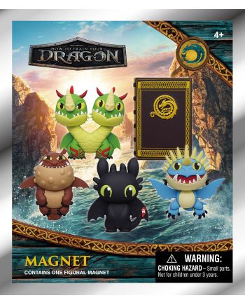 DRAGON - Series 1 - 3D Foam Magnets in blind bags (Display 12 Pcs) - vue de profil