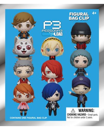 PERSONA 3 RELOAD - Series 1 - 3D Foam Bag Clip (Display 24 Pcs) - vue de profil