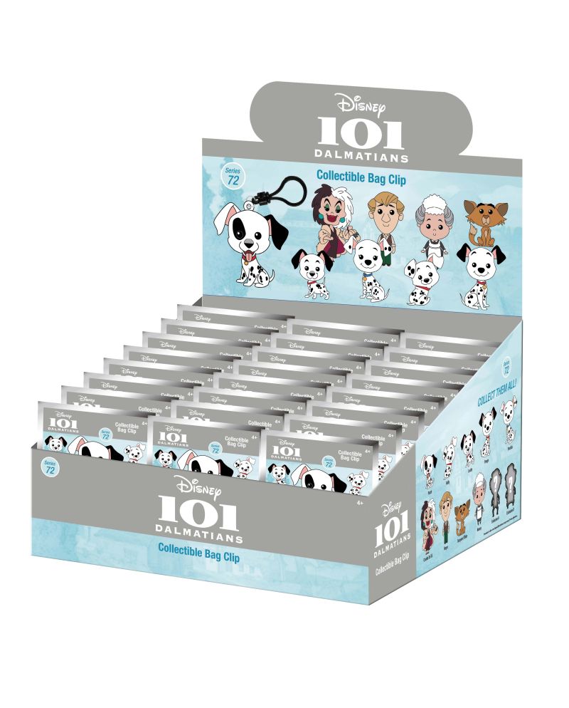 101 DALMATIENS - Series 72 - 3D Foam Bag Clip (Display 24 Pcs) - vue principale