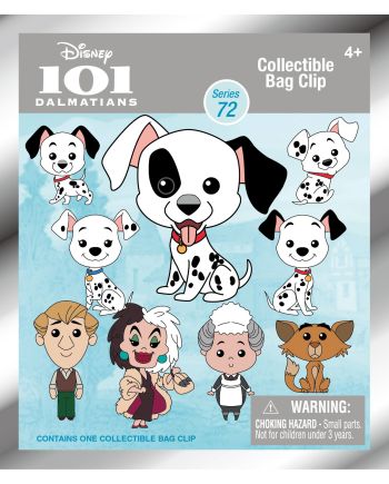 101 DALMATIENS - Series 72 - 3D Foam Bag Clip (Display 24 Pcs) - vue de profil